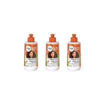 Creme Para Pentear Salon Line 300ml Coco - Kit C/3un