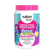 Creme para Pentear Salon Line Cachos de Sereia Definição Alongada 1kg Creme para Pentear Salon Line Cachos de Sereia Definição Alongada 1kg