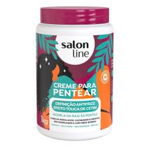 Creme Para Pentear Salon Line Definição Antifrizz Efeito Touca de Cetim 1kg Creme Para Pentear Salon Line Definição Antifrizz Efeito Touca de Cetim 1kg