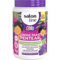 Creme para Pentear Salon Line Kids Cachinhos Brilhantes Uva 1kg Creme para Pentear Salon Line Kids Cachinhos Brilhantes Uva 1kg