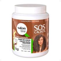 Creme Para Pentear Salon Line Sos Cachos Coco Hidratação Nutritiva 1kg