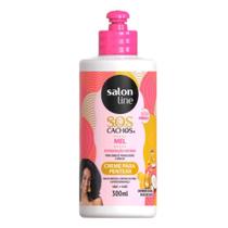 Creme Para Pentear Salon Line Sos Cachos Mel Restauração Intensa 300ml