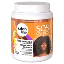 Creme Para Pentear Salon Line SOS Cachos Óleo de Manga 1kg Creme Para Pentear Salon Line SOS Cachos Óleo de Manga 1kg