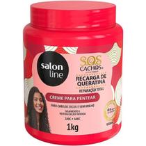 Creme para Pentear Salon line Sos Cachos Recarga De Queratina 1kg Creme para Pentear Salon line Sos Cachos Recarga De Queratina 1kg