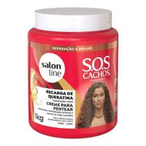 Creme Para Pentear Salon Line SOS Rícino E Queratina 1kg