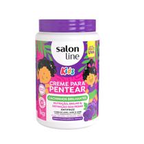 Creme para Pentear Salon line Uva Kids Cachinhos Brilhantes 1kg Creme para Pentear Salon line Uva Kids Cachinhos Brilhantes 1kg