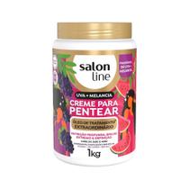 Creme para Pentear Salon Line Uva + Melancia Óleo de Tratamento Extraordinário 1kg