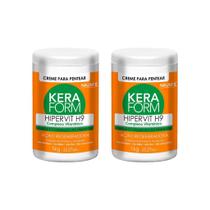 Creme Para Pentear Skafe Keraform 1K Hipervit H9-Kit C/2Un