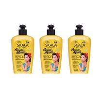 Creme Para Pentear Skala Amido Milho 250G - Kit Com 3Un