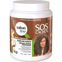 Creme para Pentear SOS Cachos Óleo De Coco Hidratação Absoluta Salon Line 1kg