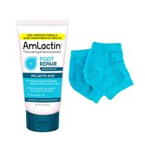 Creme para pés Amlactin Foot Repair Therapy 90 ml com meias