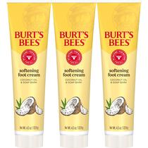 Creme para pés Burt's Bees Softening com óleo de coco 125 ml (pacote com 3)