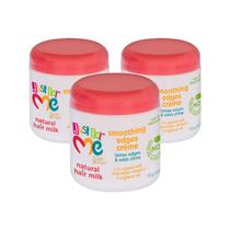 Creme para suavizar bordas com leite capilar Just For Me 180 ml (pacote com 3) Creme para suavizar bordas com leite capilar Just For Me 180 ml (pacote com 3)