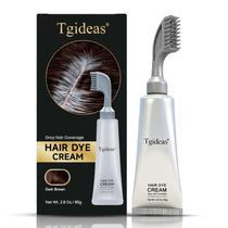 Creme para tintura de cabelo Comb Tgideas Root Touch Up Castanho Escuro 80mL