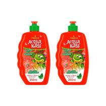 Creme Pentear Acqua Kids 250Ml Lisos Finos - Kit Com 2Un