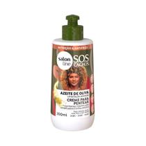 Creme Pentear Azeite de Oliva Sos Cachos Salon Line 300ml