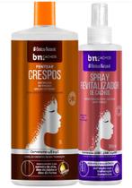 Creme Pentear Beleza Natural 1l Cachos Soltos 3a3b Spray Revitalizacao Incolor