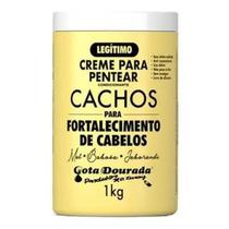 Creme Pentear Hidratante Tradicional Gota Dourada Fortalecimento 1kg Creme Pentear Hidratante Tradicional Gota Dourada Fortalecimento 1kg