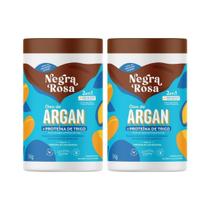 Creme Pentear Negra Rosa 1Kg 2Em1 Hidra Oleo Argan - 2Un