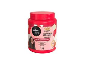 Creme Pentear Salon Line Sos Cachos Recarga De Queratina 1kg