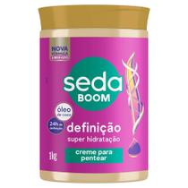 Creme Pentear Seda Boom Definição Óleo de Coco 1KG