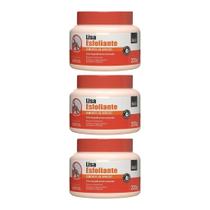 Creme Pés Soft Hair Esfol Apricot Bio 220G - Kit Com 3Un