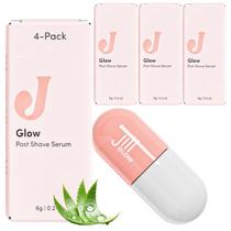 Creme pós-barba JILL Glow Post Shave Dermaplane 60mL x4