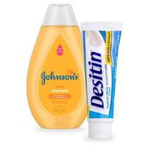 Creme Preventivo de Assaduras Desitin Creamy 113g + Shampoo Johnson's Baby Regular 400ml