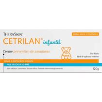 Creme Preventivo para Assaduras 120g TheraSkin Cetrilan Protetor Infantil Alivia a Irritação e Hidrata a Pele Delicada