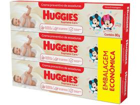 Creme Preventivo para Assaduras Infantil Huggies - Supreme Care 80g 3 Unidades