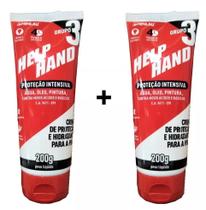 Creme Proteção Help Hand Bisnaga 200g Grupo 3 -kit 2 bisnaga