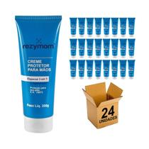 Creme Protetor Luva Quim Para Mãos 3 Em 1 Rezymom 200g 24 Un