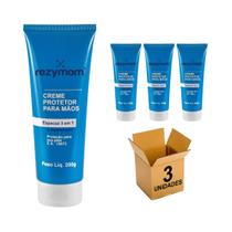 Creme Protetor Luva Quim Para Mãos 3 Em 1 Rezymom 200g 3 Uni Creme Protetor Luva Quim Para Mãos 3 Em 1 Rezymom 200g 3 Uni