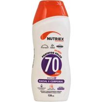 Creme protetor solar facial e corporal fps 70 120ml nutriex Creme protetor solar facial e corporal fps 70 120ml nutriex