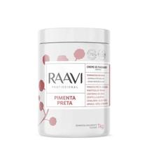 Creme Raavi de Massagem Pimenta Preta 1kg Creme Raavi de Massagem Pimenta Preta 1kg