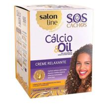 Creme Relaxante Salon Line Cálcio Oil de 215mL 215g Creme Relaxante Salon Line Cálcio Oil de 215mL 215g