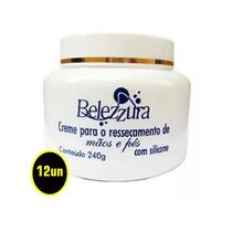 Creme Ressecamento Mãos Pés C/ Silicone Belezzura 240g 12UN