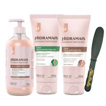 Creme Restaurador+Esfoliante Pés 200G+Gel Limpeza Hidramais