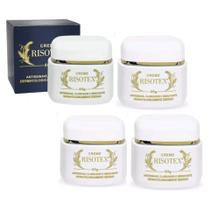 Creme Risotex Antissinais , Clareador e Hidratante Original 40g Kit C/4 unidades