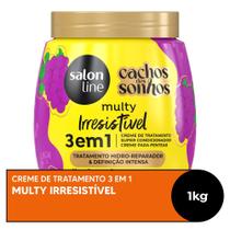 Creme Salon Line Uva 3 em 1 Cachos dos Sonhos Multy Irresistível 1kg