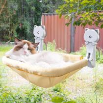 Creme sem fio dobrável e estável Cat Window Perch JUNSPOW