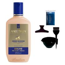 Creme Silicone Aneethun Linha A 250ml+Cumbuca/Presilha/Sachê