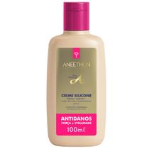 Creme Silicone Antidanos Aneethun 100ml Tratamento Profundo Restaura os Fios Danificados e Proporciona Brilho