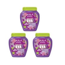 Creme Skala 1Kg 2 X 1 Pentear E Hidratar Uva - Kit C/3Un