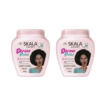 Creme Skala 1kg Divino Potão Transição Capilar-Kit C/2un