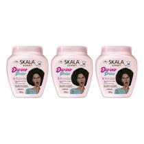 Creme Skala 1kg Divino Potão Transição Capilar-Kit C/3un