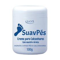 Creme SuavPés para Calcanhares Rachaduras - com Mentol e Arnica - Lucy's 100g