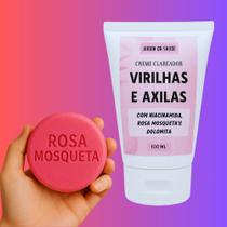 Creme Super Clareador Concentrado de Axilas e Virilha + Sabonete Rosa Mosqueta Clareador