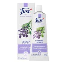 Creme SwissJust Lavender com Aloe Vera 60 ml para queimaduras e dermatites