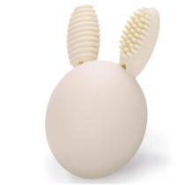 Creme Teething Toy Bunny Eggy Teether Rattle para bebês Creme Teething Toy Bunny Eggy Teether Rattle para bebês